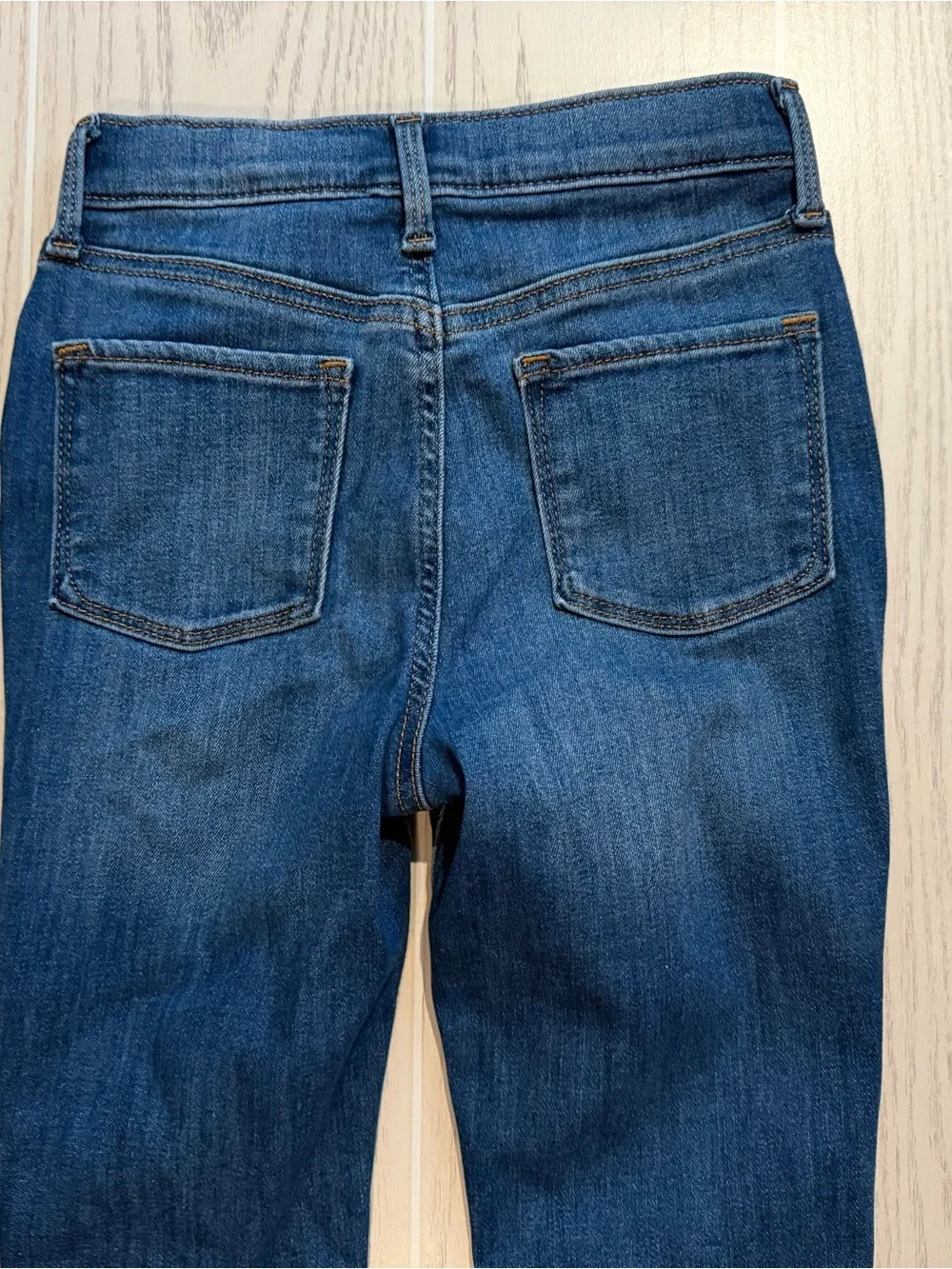 Old Navy Rockstar Distressed Jeggings Girls 12 High Rise Skinny Jeans Blue